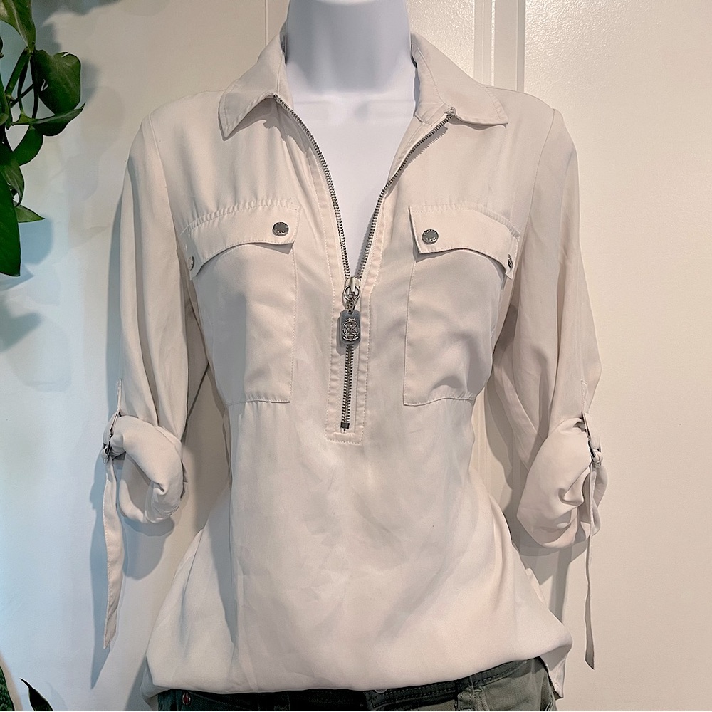 Michael Kors Half Zip Blouse